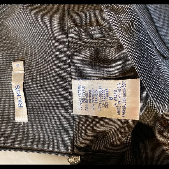 Grey Pinup Inspired Retro Pencil Skirt - Picture 5 of 6